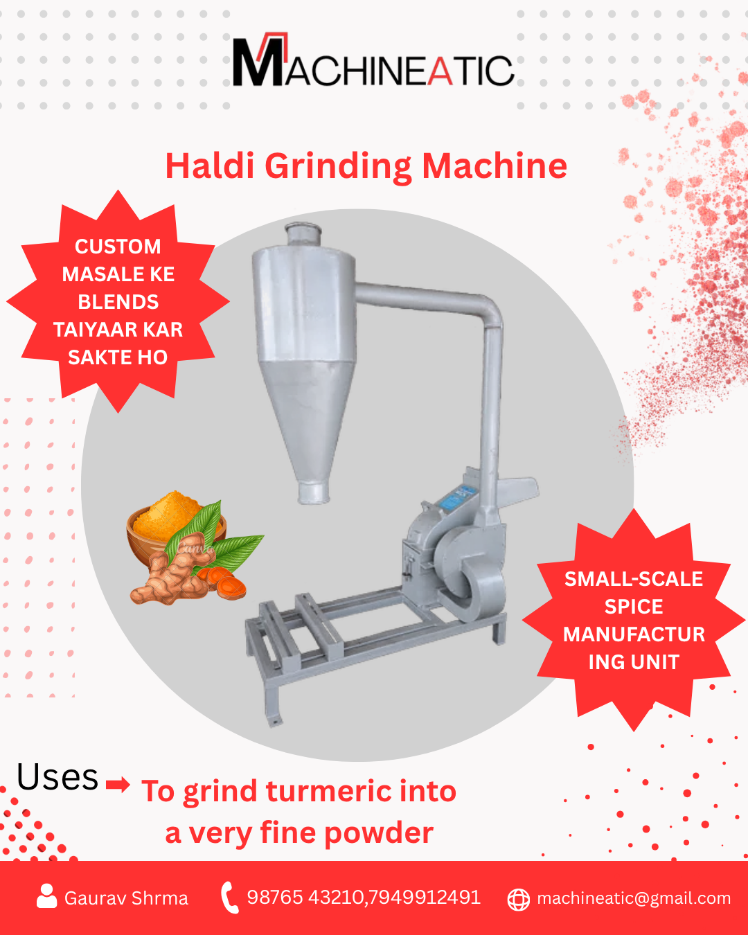 Turmeric Processing Machine